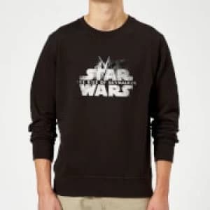 Image of Star Wars The Rise Of Skywalker Rey + Kylo Battle Sweatshirt - Black