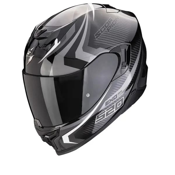 Image of Scorpion EXO-520 Evo Air Terra Black Silver White Full Face Helmet Size L