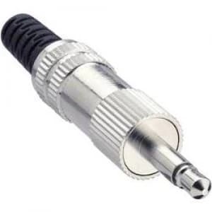 Image of 3.5mm audio jack Plug straight Number of pins 2 Mono Silver Lumberg KLS 22
