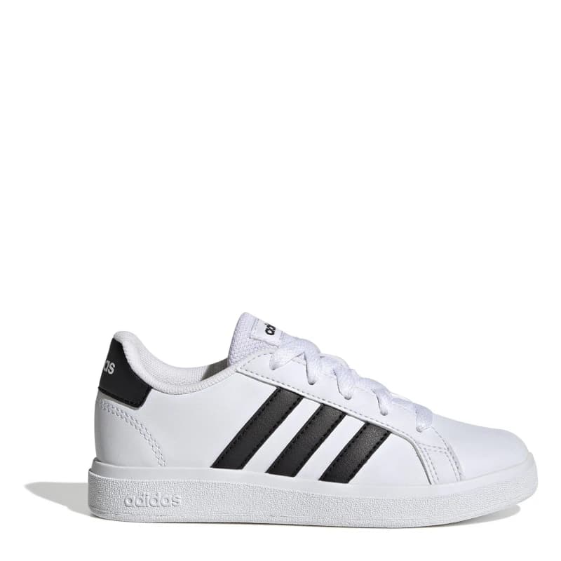 Image of adidas Grand Court Junior Boys Trainers Low Trainers 3 (35.5) White 09111601230