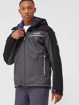 Image of Regatta Highton Stretch Jacket - Black/Grey, Size L, Men