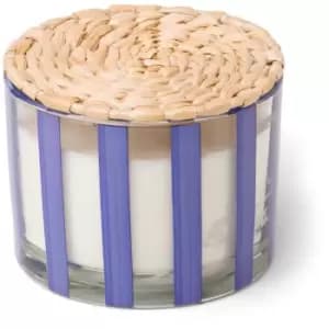 Image of Paddywax Rosemary & Sea Salt Striped Candle