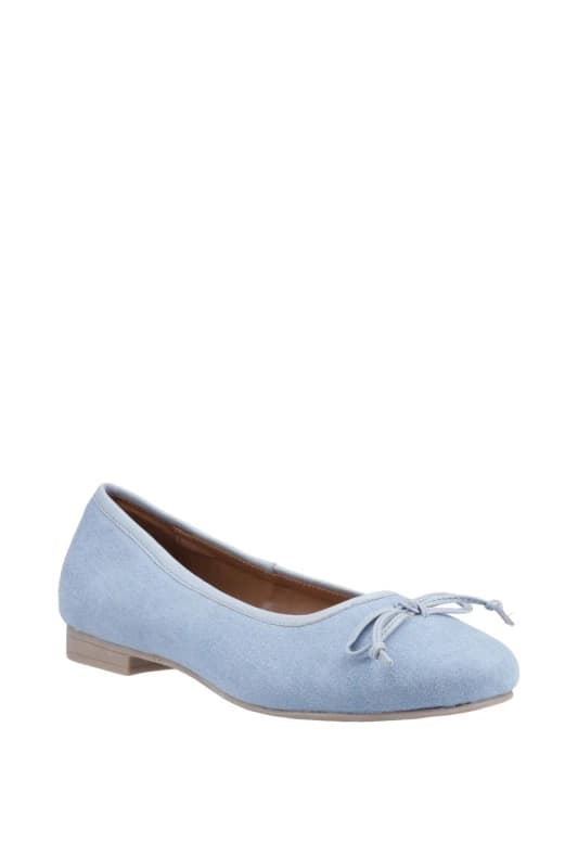 Image of Hush Puppies Naomi Textile Ballet Light Blue