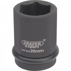 Image of Draper Expert 3/4" Drive Hexagon Impact Socket Metric 3/4" 26mm