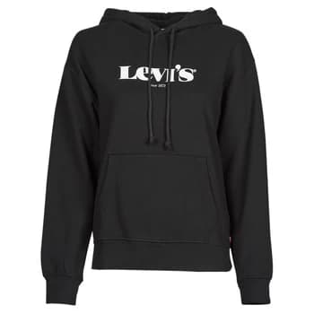 Image of Levis GRAPHIC STANDARD HOODIE womens Sweatshirt in Black - Sizes S,M,L,XL,XS,XXS