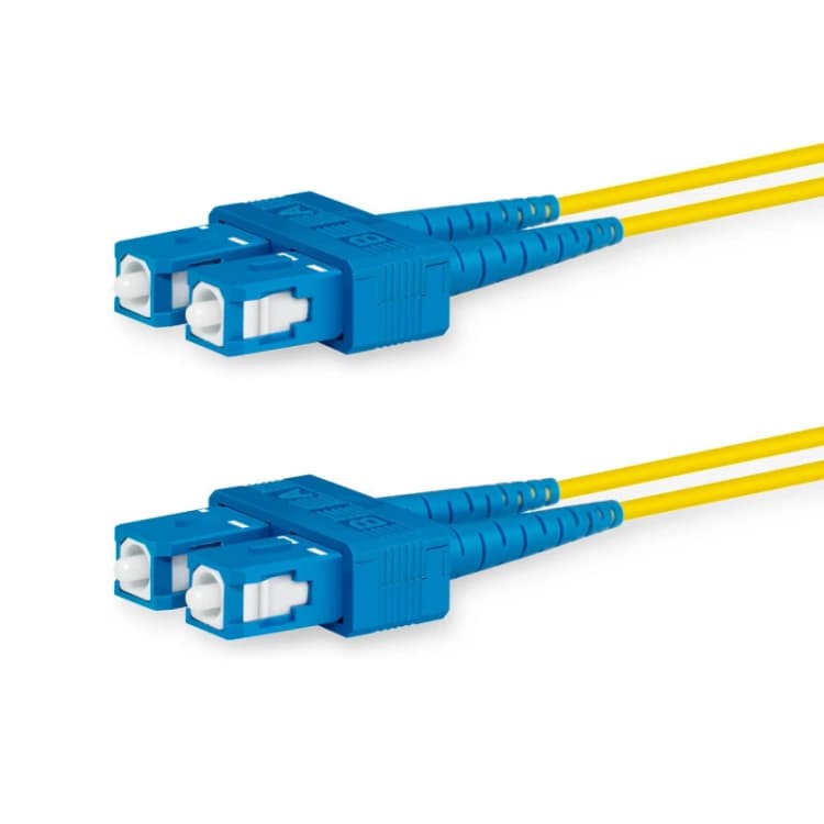 Image of Lanview LVO231377 InfiniBand/fibre optic cable 1m 2x SC OS2 Yellow