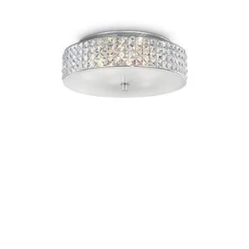 Image of Roma 6 Light Medium Flush Ceiling Light Chrome, G9