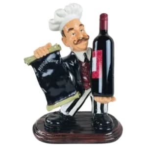 Image of Resin Chef Wine Holder 45x33x20cm