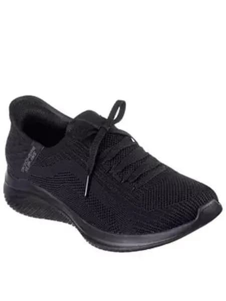 Image of Skechers Slip-ins Ultra Flex 3.0 - Brilliant Slip On Runners 3 (36) Black 27299340230