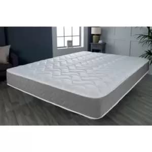 Image of Grey Memory Foam Hybrid Sprung Open Coil Mattress, 4ft Small Double