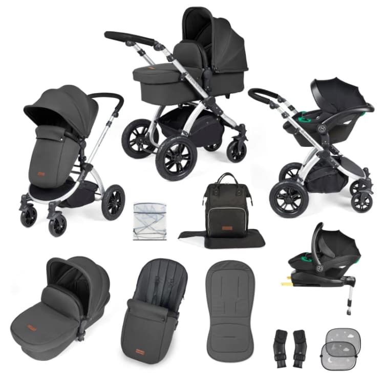 Image of Ickle Bubba Stomp Luxe All-in-One I-Size Travel System - Purple Purple One Size