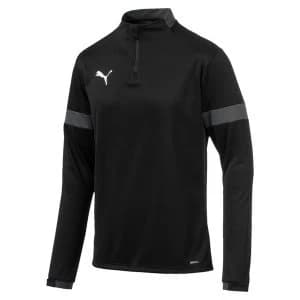 Image of Puma ftblPLAY 1/4 Zip Top Asphalt/Black - Large