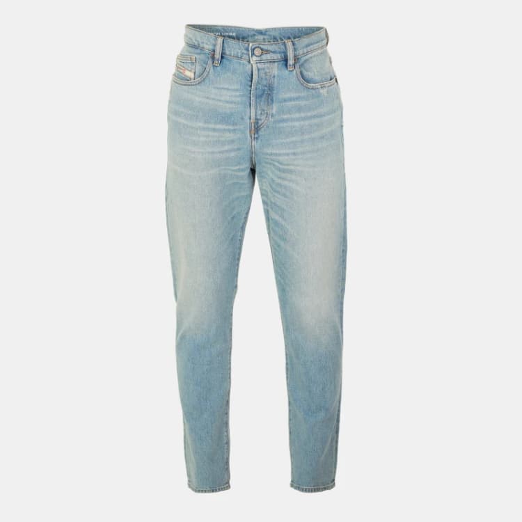 Image of Diesel Mens Straight Leg Jeans Straight Jeans 28W R Blue 64040118285