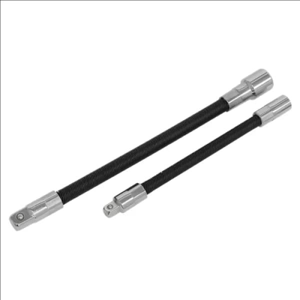 Image of Sealey AK7341 Flexible Extension Adaptor Set 2pc 1/4Sq x 150mm & 3/8Sqx 200mm
