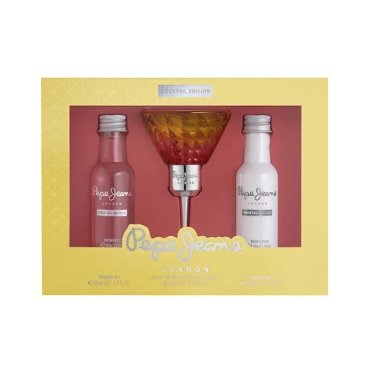 Image of Pepe Jeans For Her Cocktail Gift Set 30ml Eau de Parfum + 50ml Shower Gel + 50ml Body Lotion