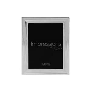 Image of 5" x 7" - IMPRESSIONS? Silver Plated Frame with Beaded Edge