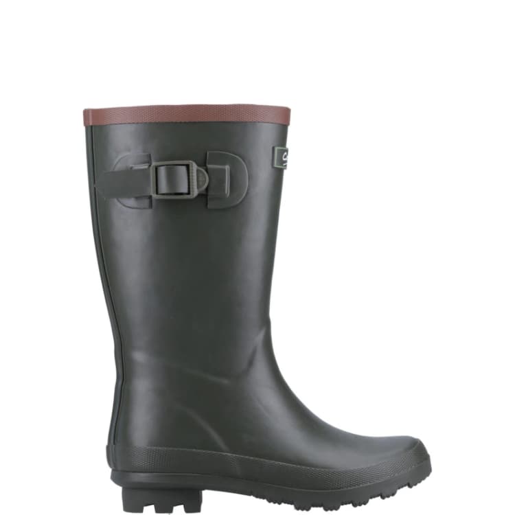 Image of Cotswold Boys Bowldown Wellingtons Boots UK Size 8 (EU 25) GREEN COT816-GREEN-8