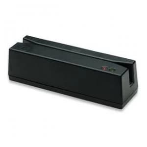Image of Manhattan USB-A Magnetic Strip Card Reader Triple Track Reader Keyboard Wedge Decoder Cable 1.5m Black Box