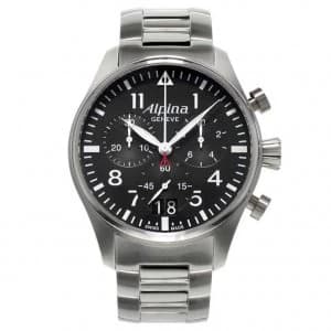Image of Alpina Startimer Pilot Mens Stainless Steel Bracelet Watch