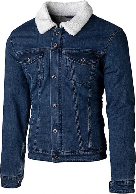 Image of RST Sherpa Denim Textile Shirt Blue Size 40