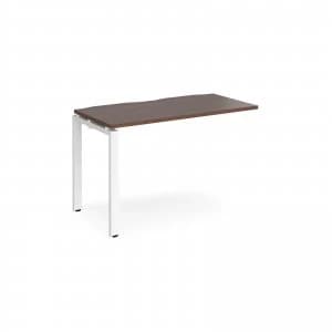 Image of Adapt II Add On Unit Single 1200mm x 600mm - White Frame Walnut top