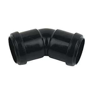 Image of FloPlast WP19B Push-Fit Waste 135 Deg Bend - Black 40mm
