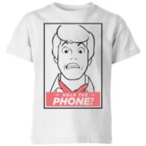 Image of Scooby Doo Hold The Phone Kids T-Shirt - White - 5-6 Years