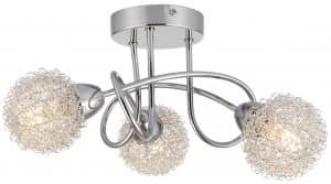 Image of Wickes Totas LED Brushed and Polished Chrome 3 Bar Spotlight - 2.7W