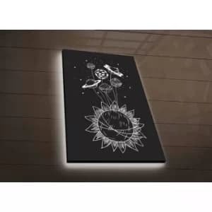Image of NASA-044 Multicolor Decorative LED Lighted Canvas Painting
