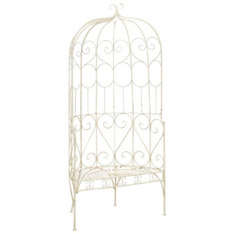 Image of Vidaxl Garden Bench 95cm Iron Antique White