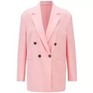 Image of Boss Double Breasted Blazer - Pink