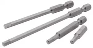 Image of Draper Expert 6mm 1/4" Hex. Hexagonal Insert Bit 50mm Long x 2 50HX/2 10519