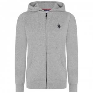 Image of US Polo Assn Zip Hoodie - Vintage Grey