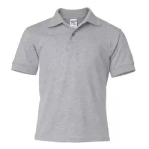 Image of Gildan DryBlend Childrens Unisex Jersey Polo Shirt (Pack Of 2) (M) (Sport Grey)