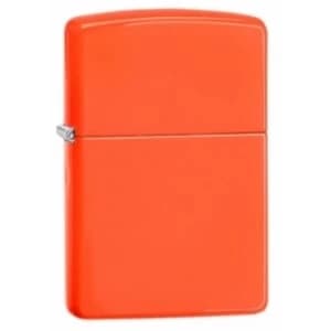 Image of Zippo Regular Neon Orange Windproof Lighter