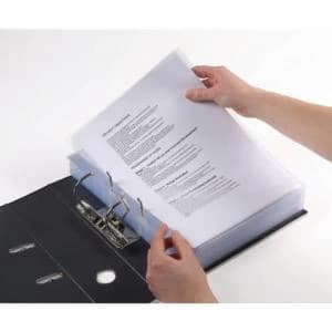 Image of Rexel Nyrex Premium A4 Punched Pockets; Anti-Slip; Top & Left