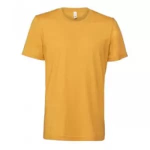 Image of Bella + Canvas Adults Unisex Heather CVC T-Shirt (L) (Heather Mustard)