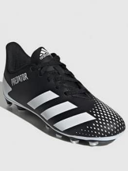 Image of adidas Junior Predator 20.4 Firm Ground Football Boot - Black, Silver, Size 13