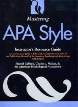 Image of Mastering Apa Style Paperback
