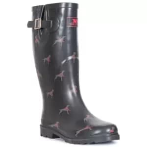 Image of Trespass Womens/Ladies Samira Wellington Boots (9 UK) (Dog Print)