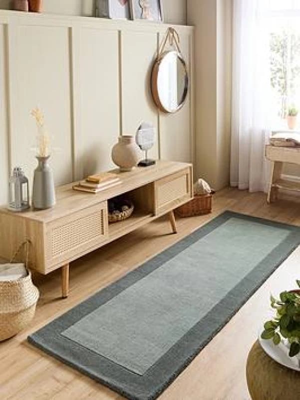 Image of Origins Borders Rug - Green Green 67x200
