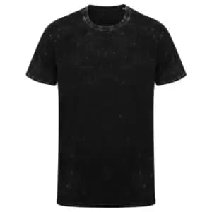 Image of SF Unisex Adults Washed Band T-Shirt (2XS) (Washed Black)