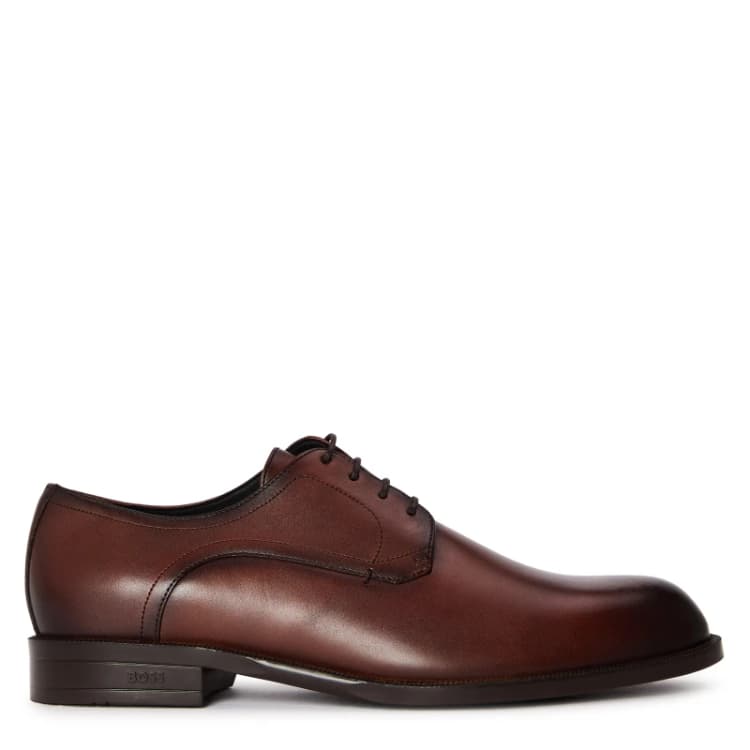 Image of Boss Boss Tayil Derb Bunl 10271643 01 Derby Shoes Mens Medium Brown male 8 (42)