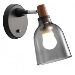 Image of Nordlux Karma 14 Wall Smoke - Dark Grey