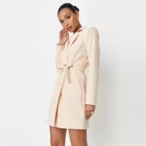 Image of Missguided Wrap Blazer - Cream