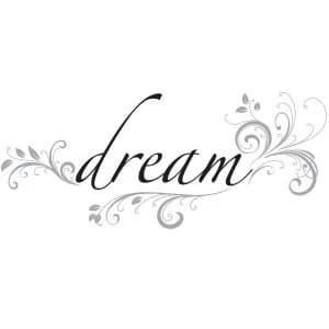 Image of Fine Decor Fine Decor Dream Wall Quote