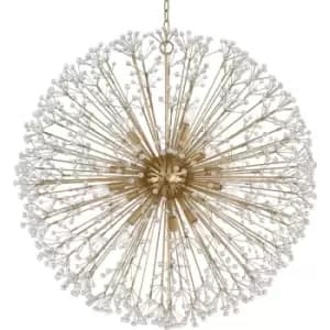 Image of Hudson Valley Dunkirk 16 Light Chandelier Aged Brass