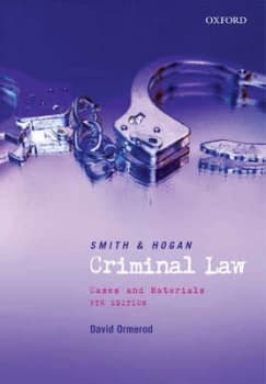 Image of Smith and Hogan Criminal Law by David Ormerod Paperback