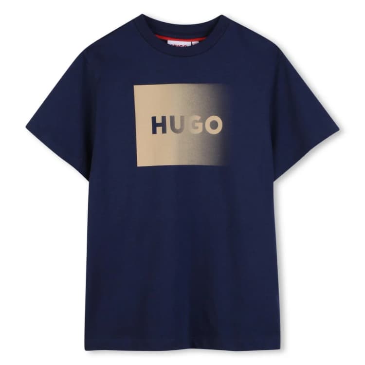 Image of Hugo SS T Shirt Jn63 Navy Blue male 8Y