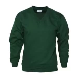 Image of Absolute Apparel Mens V Neck Sweat (S) (Bottle)